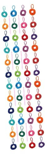 jojofuny 2 Ensembles tissé élastique boucles de tissage corde tissu coloré tisser des boucles de métier à tisser kit métier à tisser kit métier manique Plastique