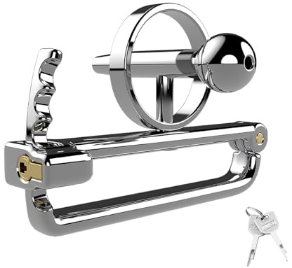 SeLgurFos Metall Chastity Cage mit 5 Einstellbaren Größen, Keuschheitskäfig Herren Sexspielzeug mit Cock Ring und Penis Plug für Männer Penis und Hoden CB Bondage