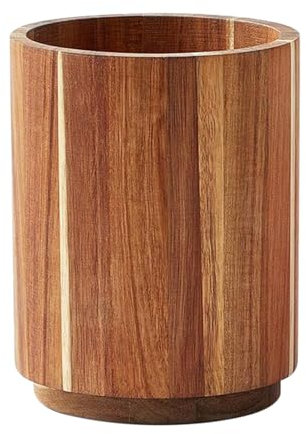 Genérico Porta Cucharas De Madera,Organizador De Utensilios De Cocina 18 cm | Organizador Giratorio Grande Para Cubiertos Cocina Hogar Despensa Uso Diario Exterior Acampada Barbacua