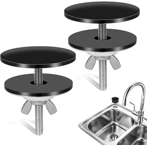 Tapón para Agujero de Fregadero de Cocina, 2 Piezas, 2 Pulgadas, Tapa de Agujero de Fregadero de Acero Inoxidable, Tapa de Agujero de Grifo de Fregadero, Accesorios para Fregadero de Cocina,