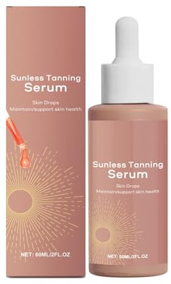 Essenza Autoabbronzante Senza Sole, Attivatore Melanico Naturale, Self-Tanning, Siero Viso e Corpo Ipoallergenico per Tutti i Fototipi, Soluzione Sicura per Abbronzatura Omogenea Senza Raggi UV