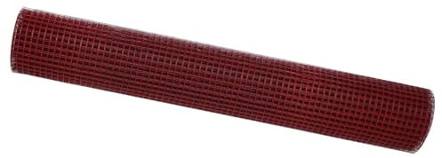 vidaXL Recinzione Rossa in Filo Saldato di, 1,5 x 25 m, Barriera in Acciaio Rivestita in PVC Resistente. Perfetta per Giardini, Come Divisorio di Proprietà e per la Sicurezza di Terrazzi o Spazi Pub