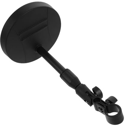 Supporto Microfono da Tavolo con Base Rotonda Nera Regolabile | Altezza Regolabile, Design Antishock Stabile, Ferro e Plastica, per Condensatore, Workspace e Streaming
