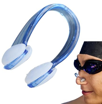 Pinza nasal para natación | 1,77 x 1,57 x 0,86 pulgadas silicona clip nasal impermeable | accesorios de entrenamiento de natación | Stringinaso Nuoto | Pinza Nariz Natación | Clips de nariz de