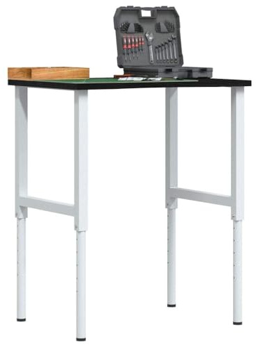 Lumanois Banco Lavoro Marrone Scuro 80x60x(71,5-98) cm Legno di Rovere,Articoli di ferramenta,Accessori ferramenta,Conservazione/Ordine Attrezzi,Banchi da Lavoro,15.45kg-3309720