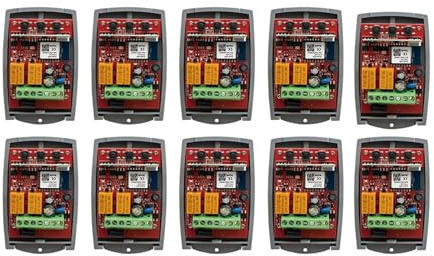 Tuya Garage Door Opener Gate Receiver 2ch 433mhz 433.92mhz Universal Fixed Rolling Code Multi Brand Controller Switch(AC 85-250V WiFi X10)