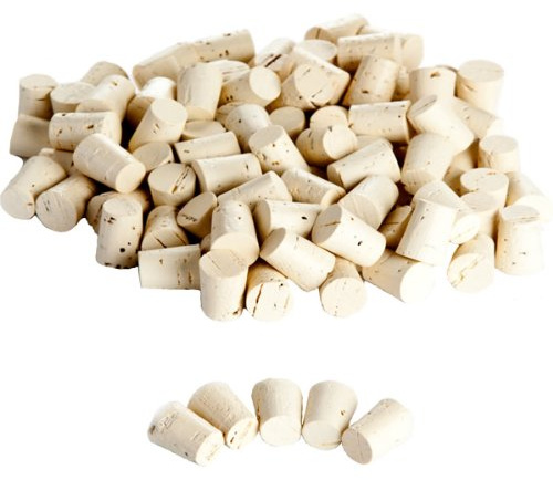 100 Stück Korken, Spitzkorken 27 mm x 13/10 mm aus Natur Kork