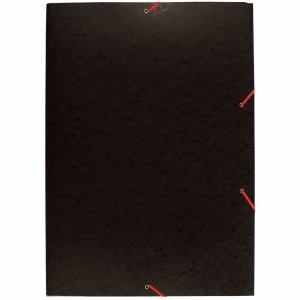 Exacompta 10 x Eckspannmappe A2 Manila-Karton 600g schwarz