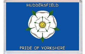 Hudderfield - Pride of Yorkshire County Flag - Jumbo Fridge Magnet