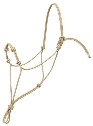 Weaver Leather Silvertip Four Knot Rope Halter, Tan, Large