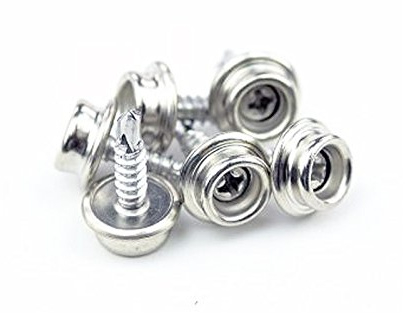wellenshop 10 Stück wertige DOT Druckknöpfe für Boot, Persenning, Sonnenverdeck, Cabrio, Zelt, Verdeck, Camping, Auto, Bimini, Freizeit und Haushalt