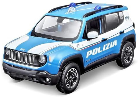 Maisto MI31520 Jeep Renegade Polizia 1:24 MODELLINO Die Cast Model Compatibile con