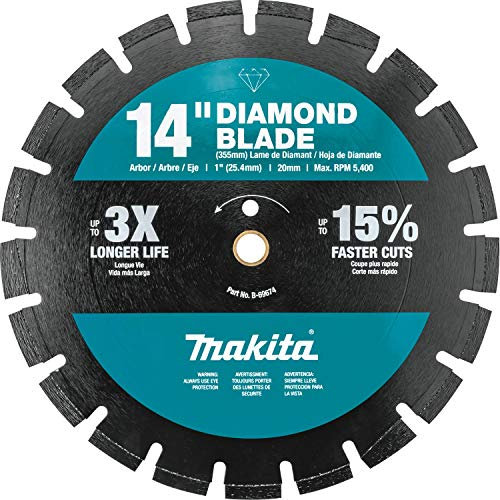 Makita B-69674 Diamantklinge, 35,6 cm, segmentiert, Doppelzweck.
