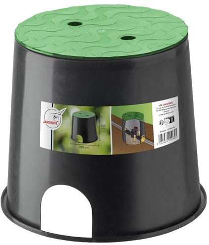 Jardibric - Visita Circolare 285 x 250 mm per 1 a 2 elettrovalvole in Polipropilene