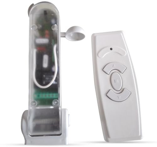 TENDEEVOLUTION Centralina per Tende da Sole con Telecomando e Sensore Pioggia Vento. Centralina Tenda con Anemometro per azionamento automatico motore (Sensore Vento)