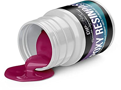 Epoxidharz Epoxy Pigment Farbpaste Tele Magenta ca. RAL 4010 Profi Hochpigmentierte Paste für Epoxidharz Epoxy Resin Polyurethan Kunstharz Resin Art (30 Gramm)