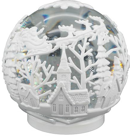 ABC Home | Schneekugel | LEDs | batteriebetrieben | 16 cm Ø