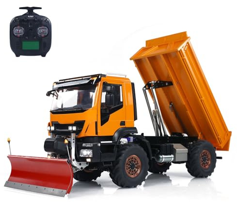 TOUCAN RC HOBBY Camion benne hydraulique 4X4 en métal 1/14 RC Pelle à neige télécommandée