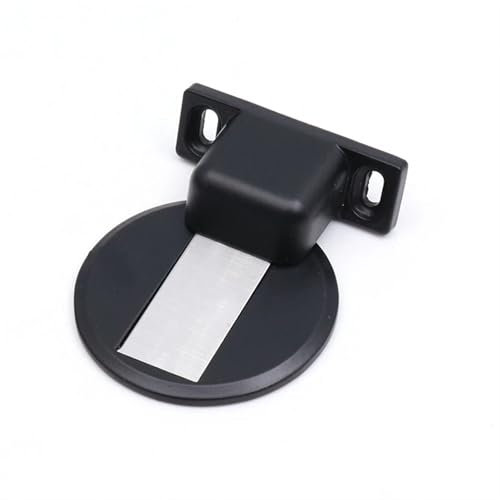 LIANKUOD Butée de Porte épaisse, butée de Porte magnétique Solide, Dispositif d'aspiration de Porte, Porte Invisible et butée de Porte, 1 pièce(Black)