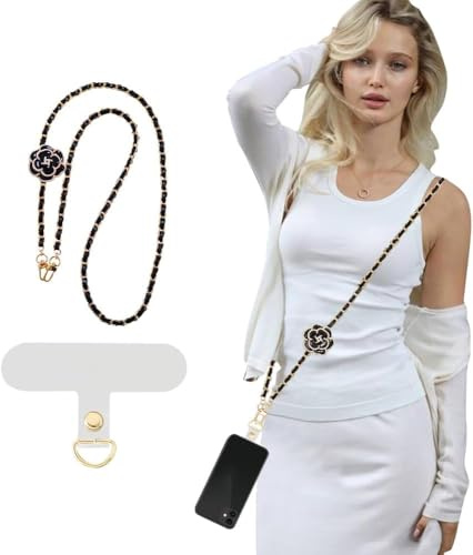 KBRPEY Blumen Handykette Umhängeband Crossbody Smartphone Trageriemen Handyhülle Lanyard Schlüsselband Tragegurt Handyband