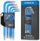 VORXEON Set 9PCS Chiavi Esagonali Torx da T10 a T50, Chiavi a Brugola in Acciaio Cr-V & S2, Chiavi Torx in Acciaio e Codice Colore per Riparazione di Biciclette, Auto, Moto, Fai da Te