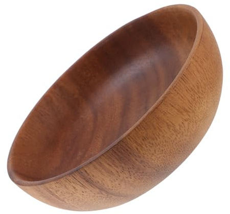 Amosfun Plat de Service Rond en Bois Créatif, 1 Pièce, Facile à Nettoyer | Condiments et Vinaigre, Usage Voyage ou Commerces Alimentaires, Adapté aux Familles et Garçon et Filles