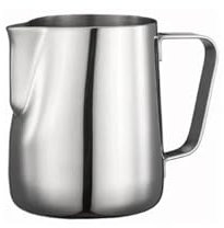 WENYOG Pot à Lait Crémier à Lait en Acier Inoxydable, Tasse à café, pichet à Latte, Expresso, Cappuccino, mousseur à Vapeur, pichet d'art(100ml)