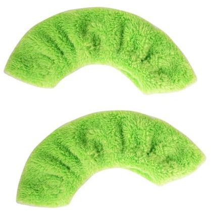 Supvox Elastische Schlittschuhüberzüge Plüsch für Kinder, Grün