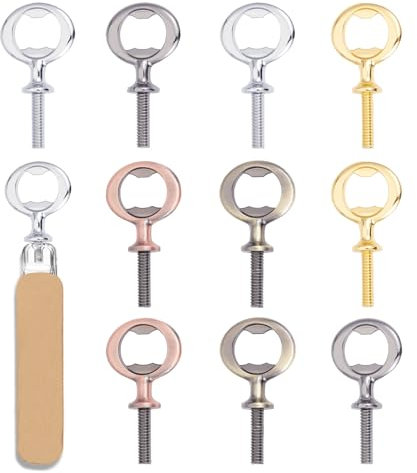 NICENEEDED Kit Apribottiglie in Lega di Zinco 10 pz, Set Compatto di Apriscatole per Birra Vintage per Feste di Nozze e Vino Fai da Te
