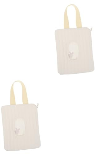 IMIKEYA 2 Stück Tragbarer Behälter für Wischtücher Container Tasche Feuchttücher nass Säuglingspflege Tragbarer Spender für Wischtücher Wischtuchhalter Baumwolle