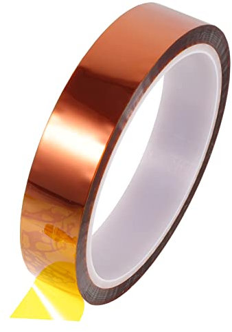 Cabilock Hitzebeständiges Klebeband 1 Rolle Polyimid Wärmeisolationsband Multifunktionales Thermoband für Elektronik Selbstklebend Elektrische Isolierung Selbstgemacht