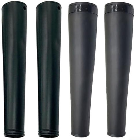 Tubo di prolunga di ricambio per soffiatore per foglie, in gomma, 230 mm-250 mm, accessorio per utensili elettrici da giardino, confezione da 2 (4 pezzi)