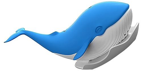 PartyKindom 1Pc Whale Shape Tea Strainer Cute Silicone Tea Filter for Travel Reusable Tea Infuser and Easy to Clean for Loose Leaf Tea Blue Color