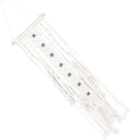 ABOOFAN Tapiz de Macramé Boho con Ojo Decoración de Pared Mural para Dormitorio y Habitación Colgante