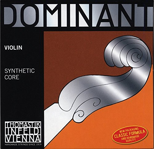 Thomastik-Infeld Dominant cuerda de violín Re 4/4 – cuerda individual (132Aw), núcleo sintético, entorchado de plata, tensión suave