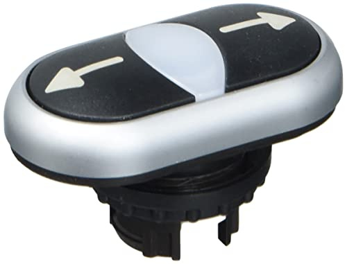 Eaton 216710 - Pulsante a doppia pressione, con segnalatore di luce, nero/bianco/nero, simbolo freccia