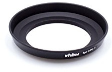 vhbw Paraluce compatibile con Nikon Nikkor AF 24mm f2.8D 52 mm obiettivo nero, metallo, rotondo - Sostituisce HN-1