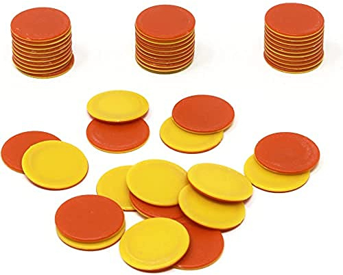 Learning Resources Lot de 100 Jetons Colorés – Plastique Durable – 25 mm – Accessoire pour Jeux de Société, Tri Montessori, Maths – Enfants & Écoles
