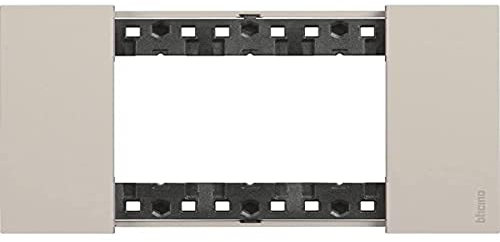 Bticino KA4803KM Living Now - Placca 3 Moduli, Sabbia, 129 x 50 x 10 cm