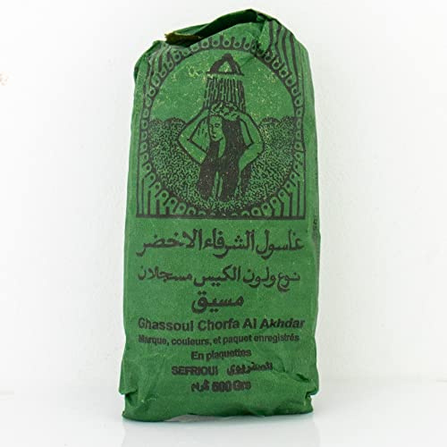 8 X 500 Gramm Ghassoul/Rhassoule Wascherde Stücken, Lavaerde für Haar- & Körperpflege, Marokkanische premium Tonerde, Natürlich & Vegan, Bio vegane Peeling, Heilerde, Sauna
