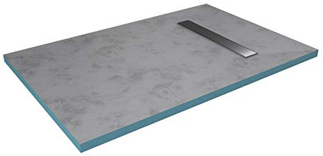 RECEVEUR DE DOUCHE A CARRELER 90x140CM RECOUPABLE AVEC BONDE CANIVEAU