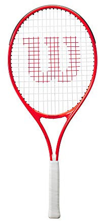 Wilson Tennisschläger Roger Federer 25, Für Kinder im Alter von 9 - 10 Jahren, AirLite-Legierung, Rot, WR054310H