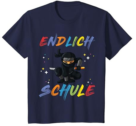 Schulkind 2021 Junge Ninja 1. Klasse Füllung Schultüte T-Shirt