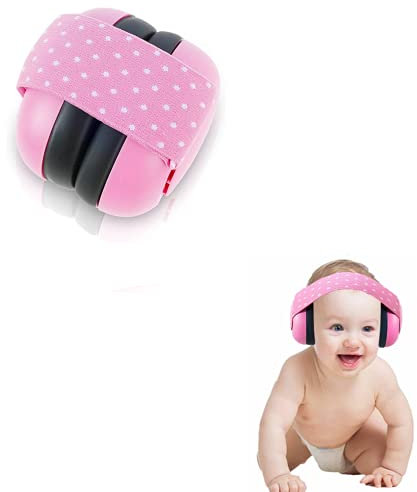 Cuffie Antirumore per 0 a 3 Bambini Regolabili Protezione Udito Autismo Neonati Sicurezza Riduzione di Rumore Cuffia per Dormire Studiare Concerti Aereo Teatro Studio Fuochi D'artificio