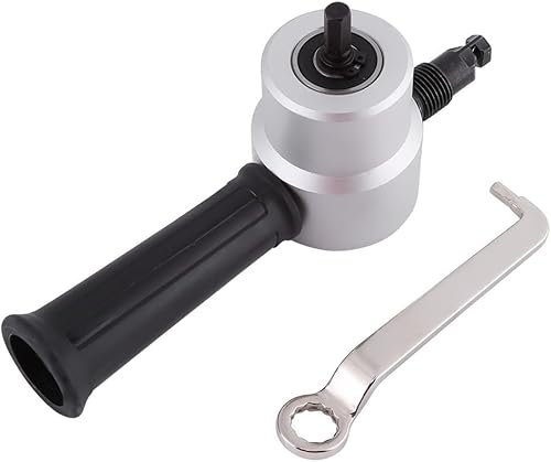 Blechknabber Bohraufsatz Blechnibbler, Blechschneider Metallschneider Blechschere Doppelköpfig Blechnibbler Blechschneiden Knabber Metall Schneidwerkzeug Aufsatz Mit Geradschneid Und Kurvenschneid