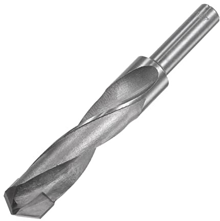 sourcing map Metallbohrer 23mm, Hartmetallbohrer Länge 150mm, Bohrschaft | aus HSS, Extra langer Bohrer für Edelstahl, Kupfer, Holz