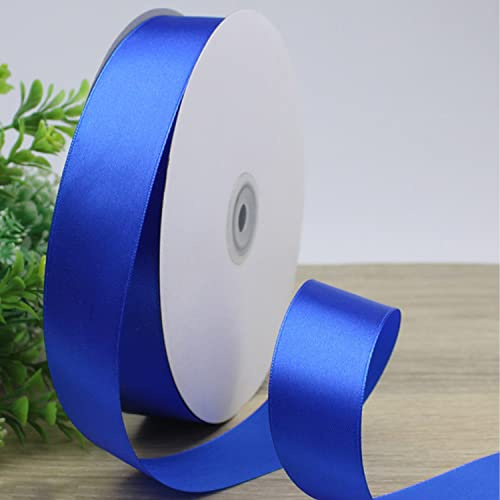 CC wonderland zone Satinband Blau(91m x 25mm) Dekoration Geschenkband,Schleifenband Dekoband Stoffband für Hochzeit