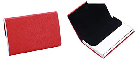 Homoyoyo Porte-cartes De Visite En Acier Inoxydable Porte-cartes D'identité Distributeur De Cartes De Visite Porte-cartes Vertical Titulaire Du Nom De L'entreprise Cas Manquer Carré Aimant