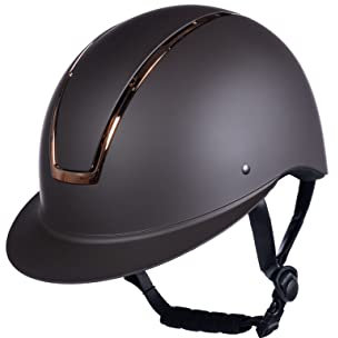 HKM Damen Lady Shield Helme, 2407 Braun/Rosegold, L