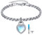 ONEFINITY Moonstone Memorial Bracelet for Ashes 925 Sterling Silver Urn Keepsake Jewellery with Heart Lock Clasp Bracelet Cremation Memorial Gift for Women
